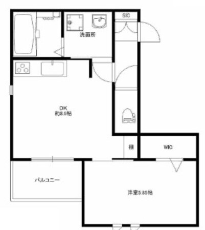 CASA本山中町の物件間取画像